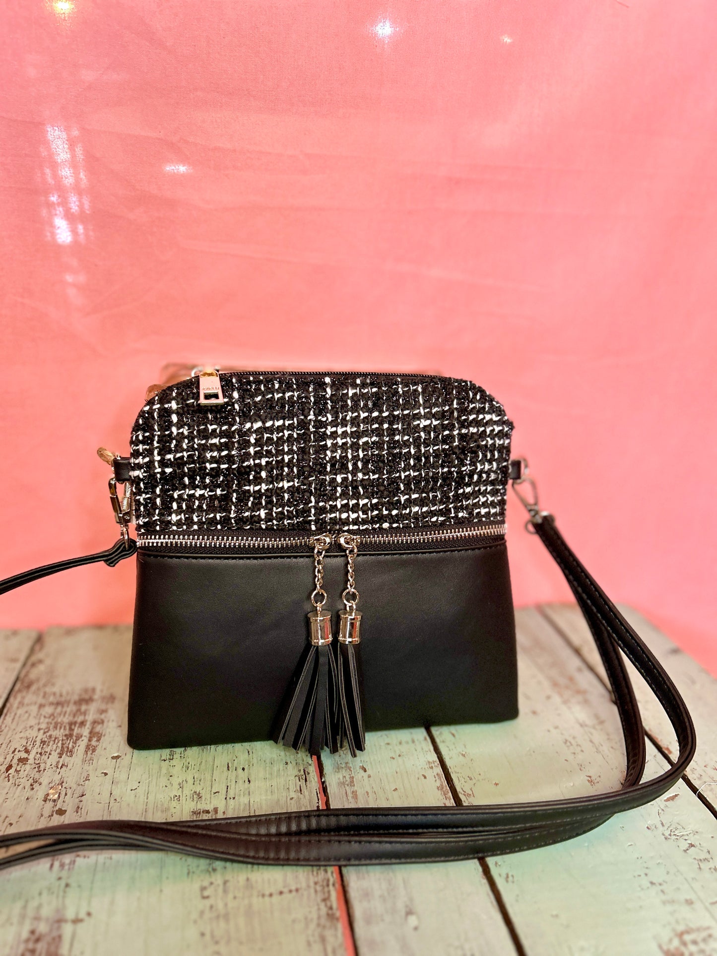 Black and White Sparkle Purse