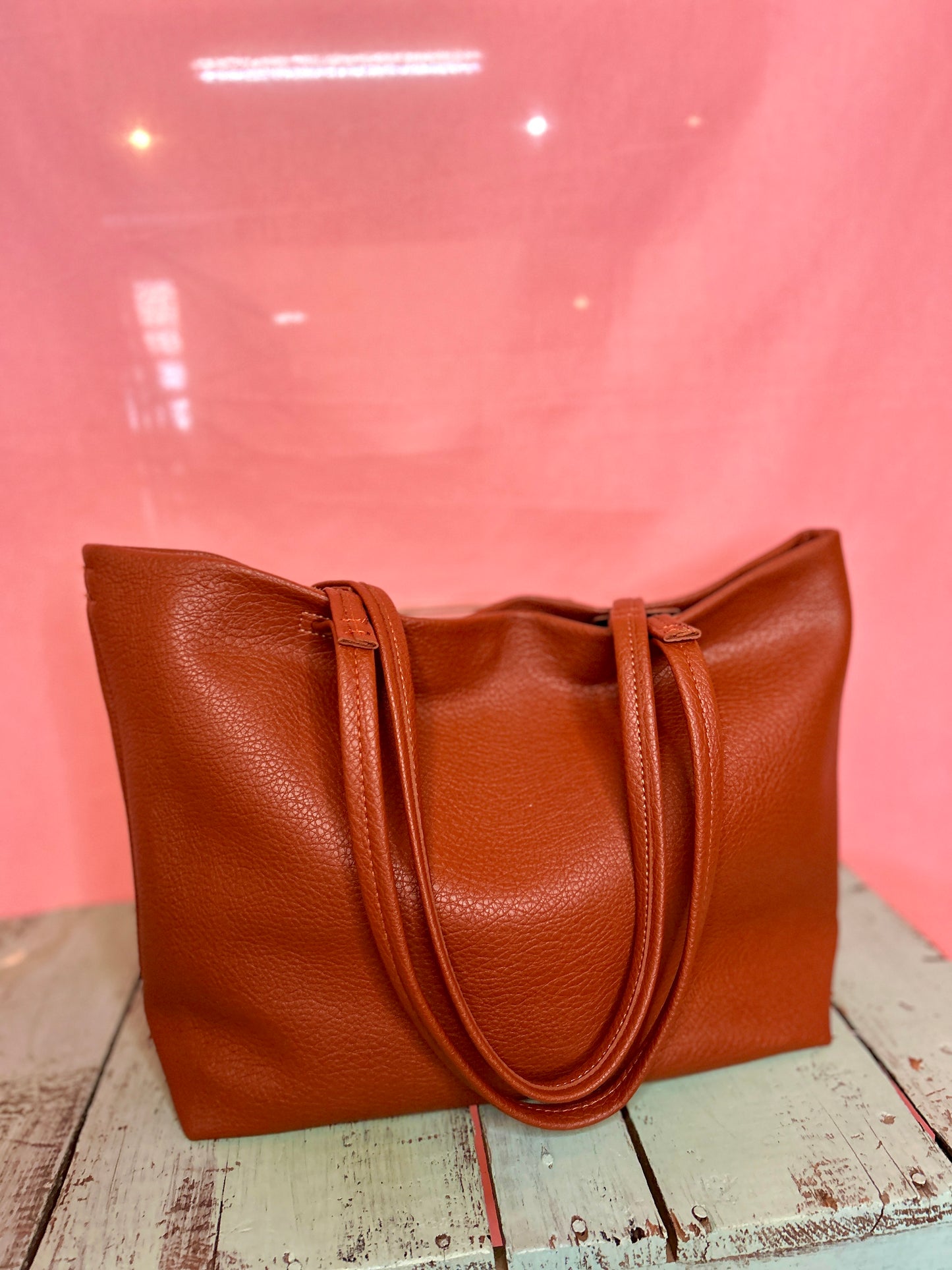Burnt Orange Leather Purse