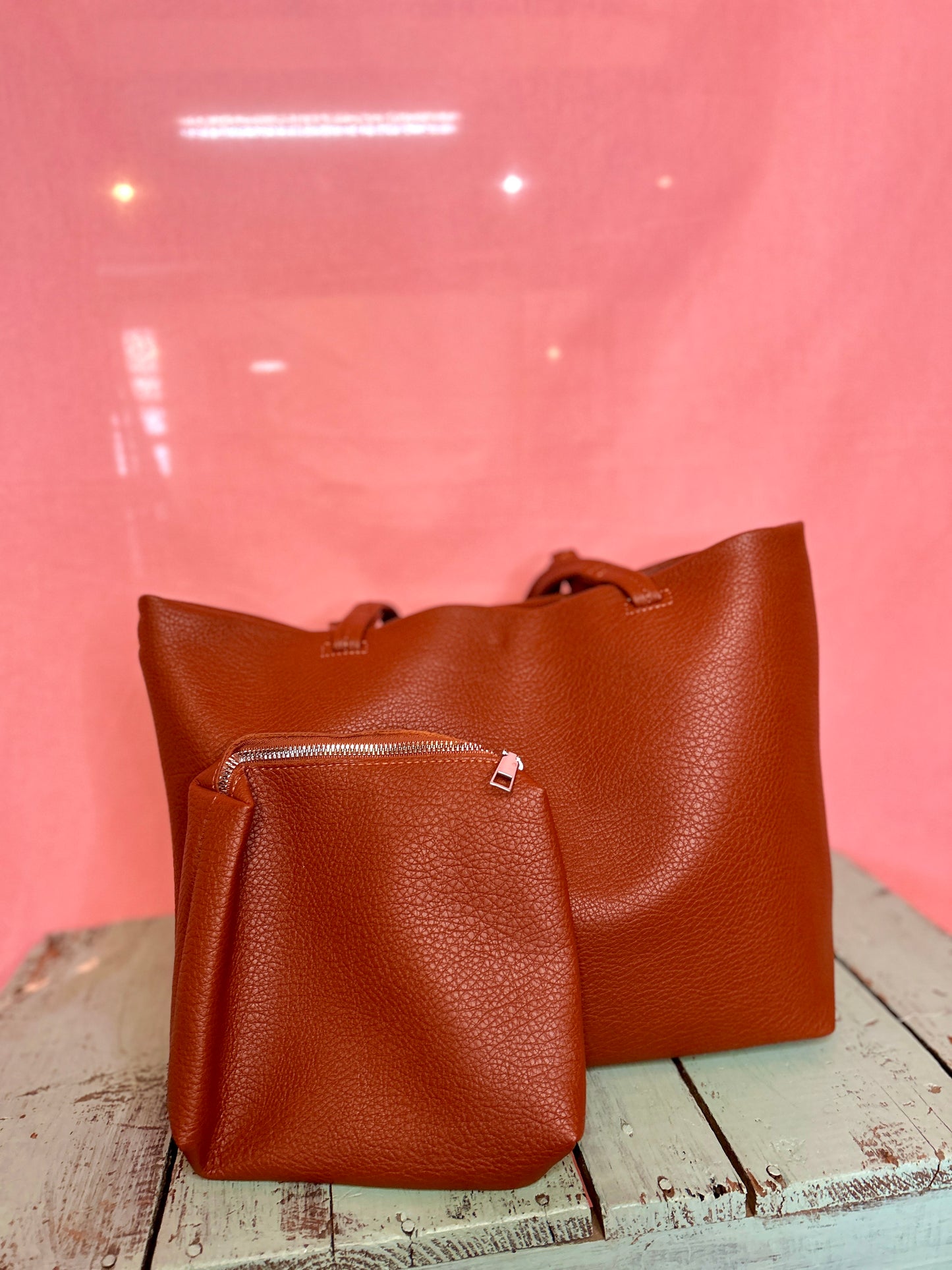 Burnt Orange Leather Purse
