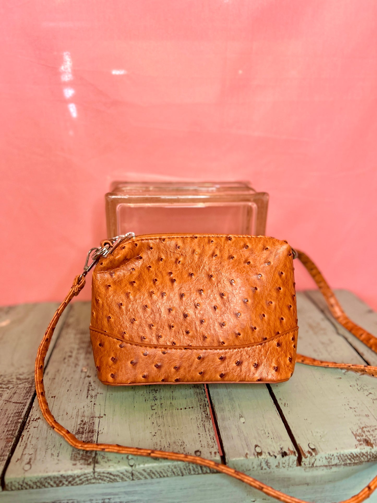 Orange Triple Pocket Dot Purse