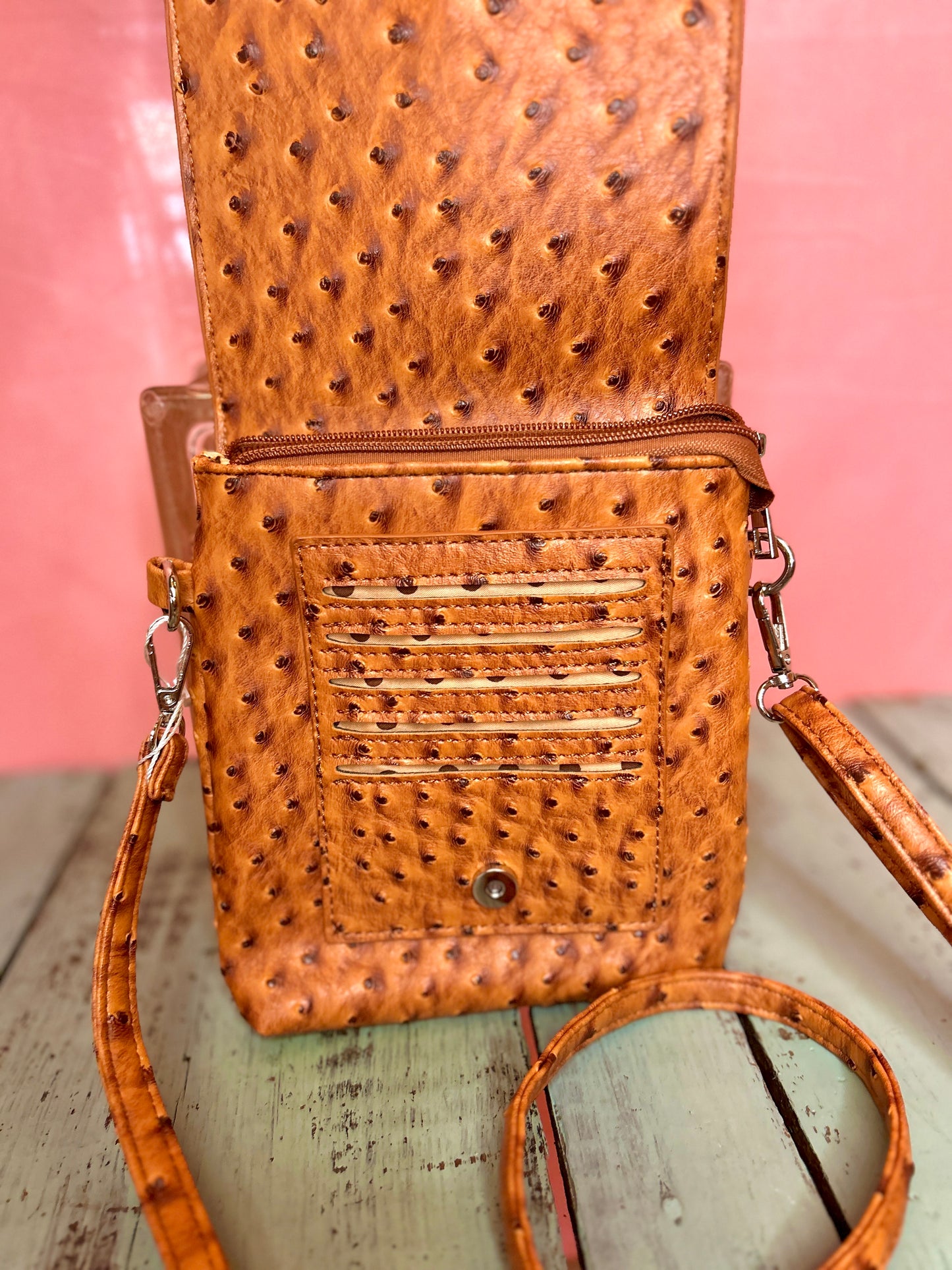 Orange Dot Purse