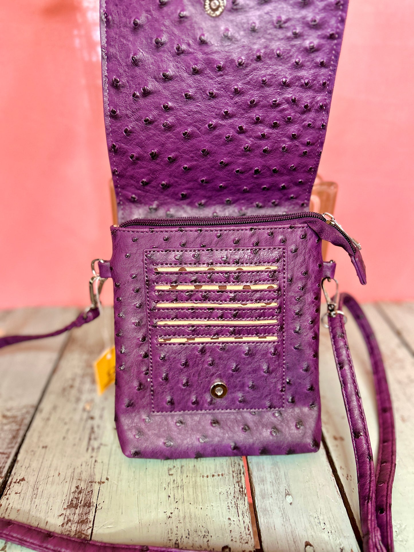 Purple Dot Purse