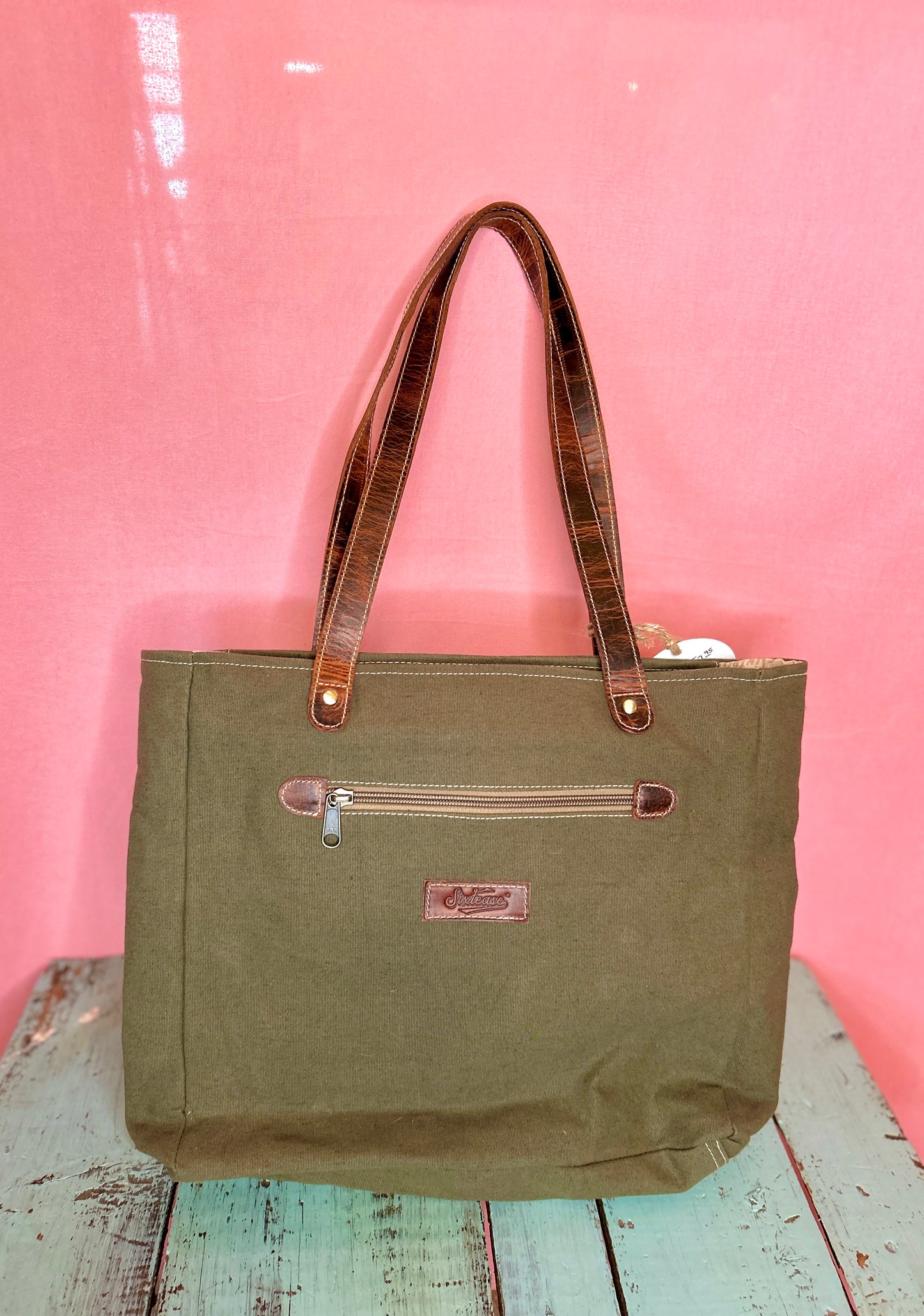 Aztec Leather Pocket Purse