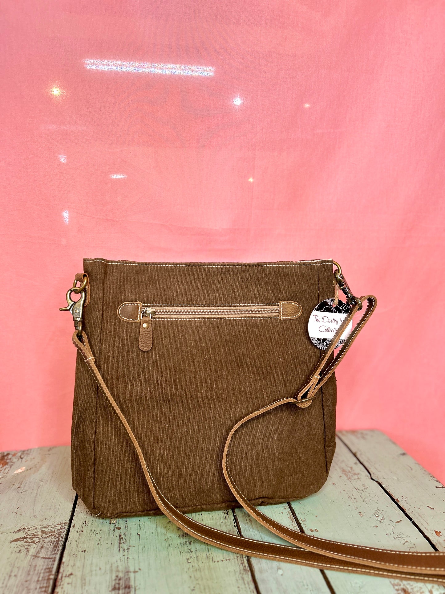 Leather Three Buckle Purse