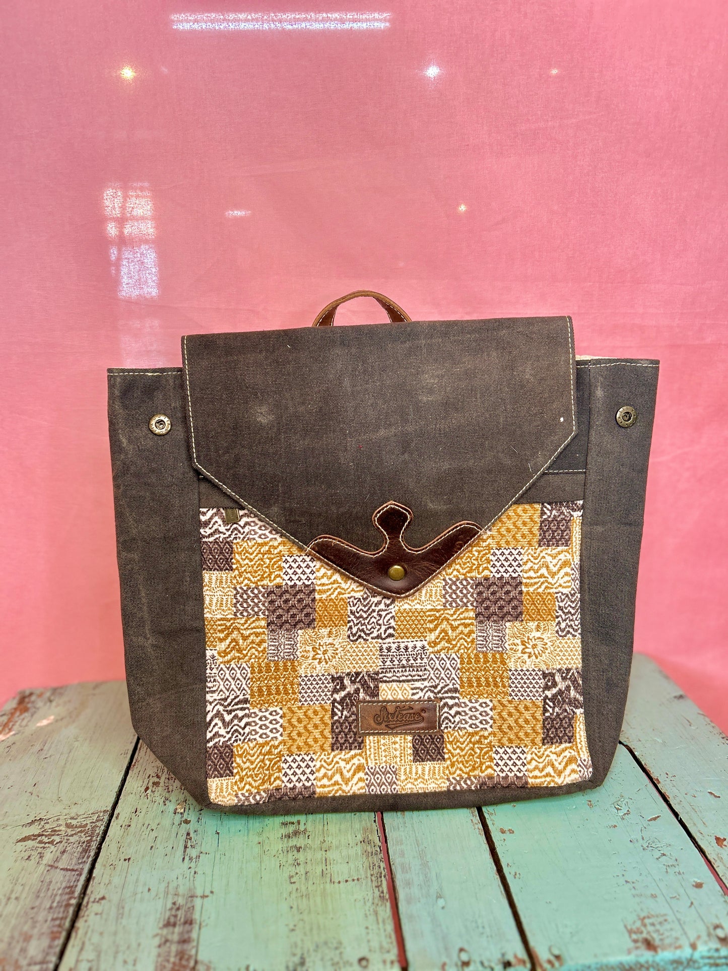 Ash Black Backpack Purse