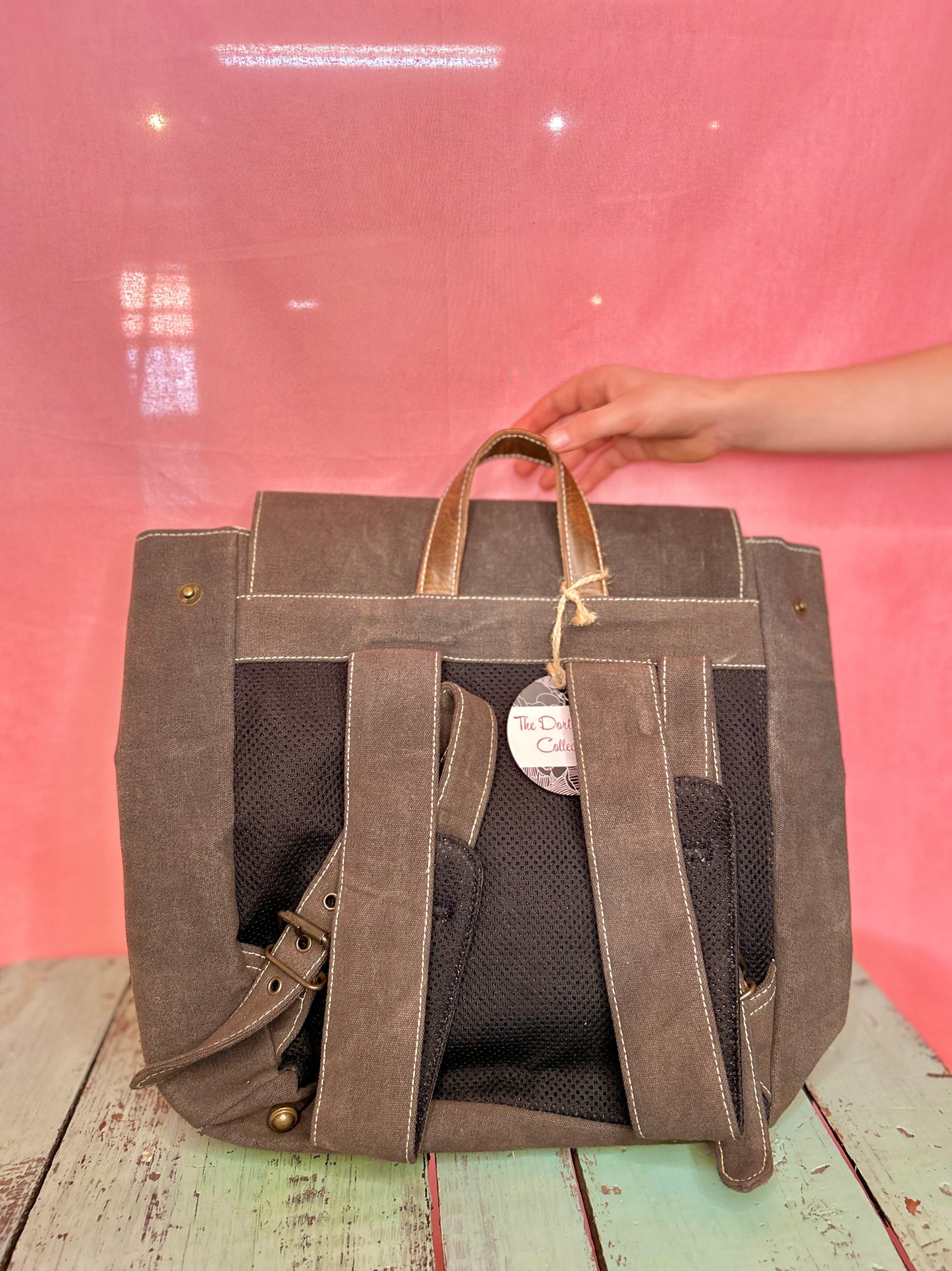 Ash Black Backpack Purse
