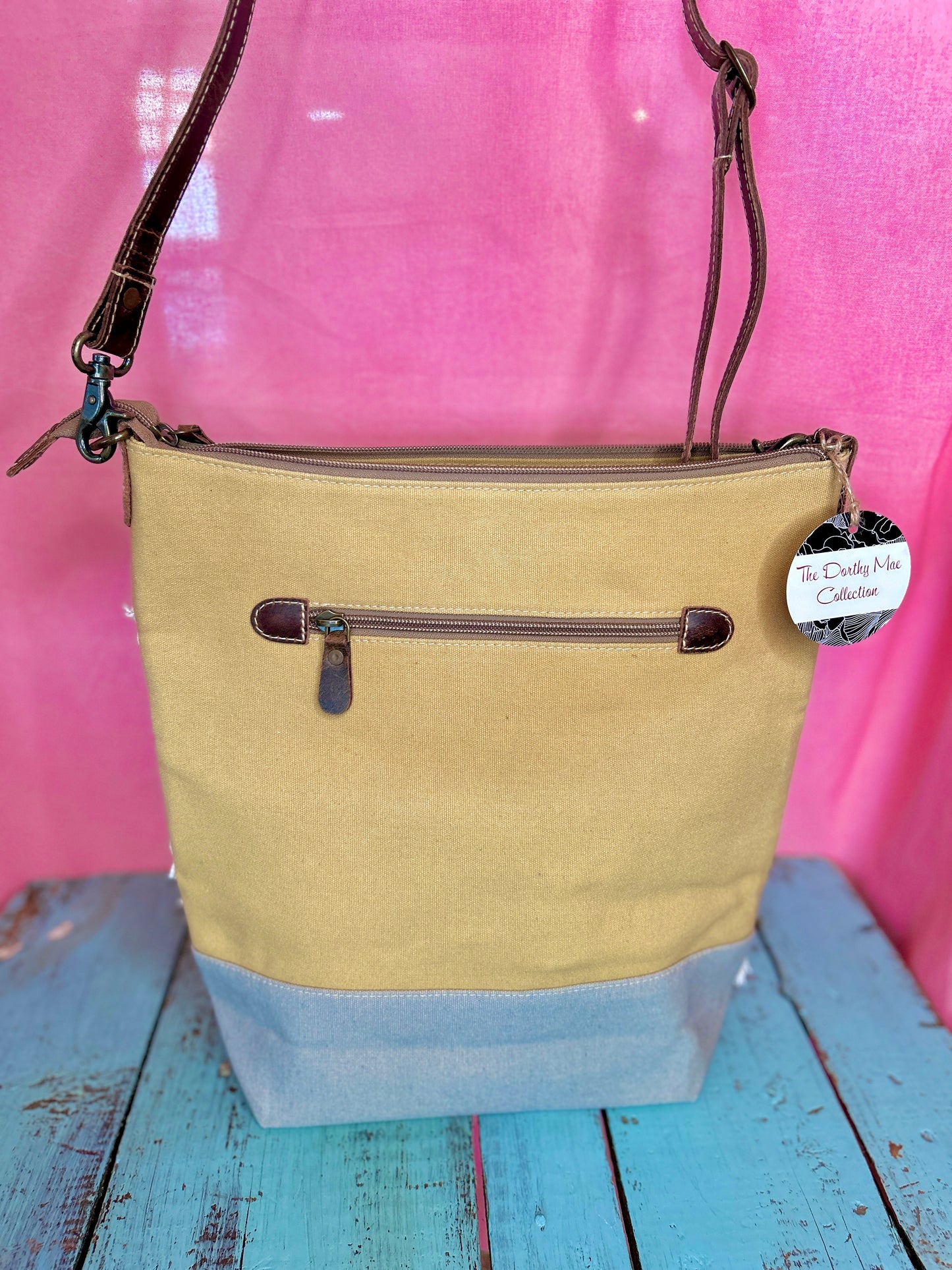 Yellow Canvas Star Purse