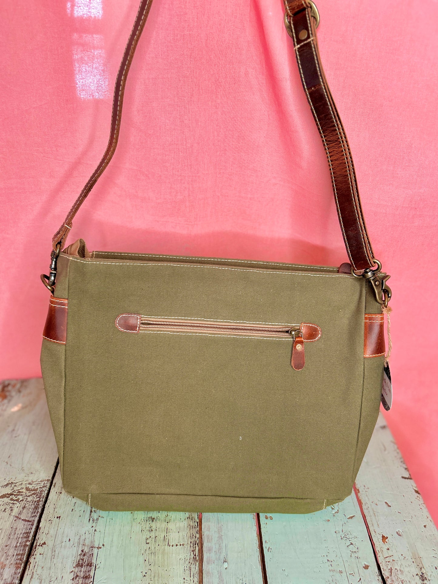 Green Canvas Purse