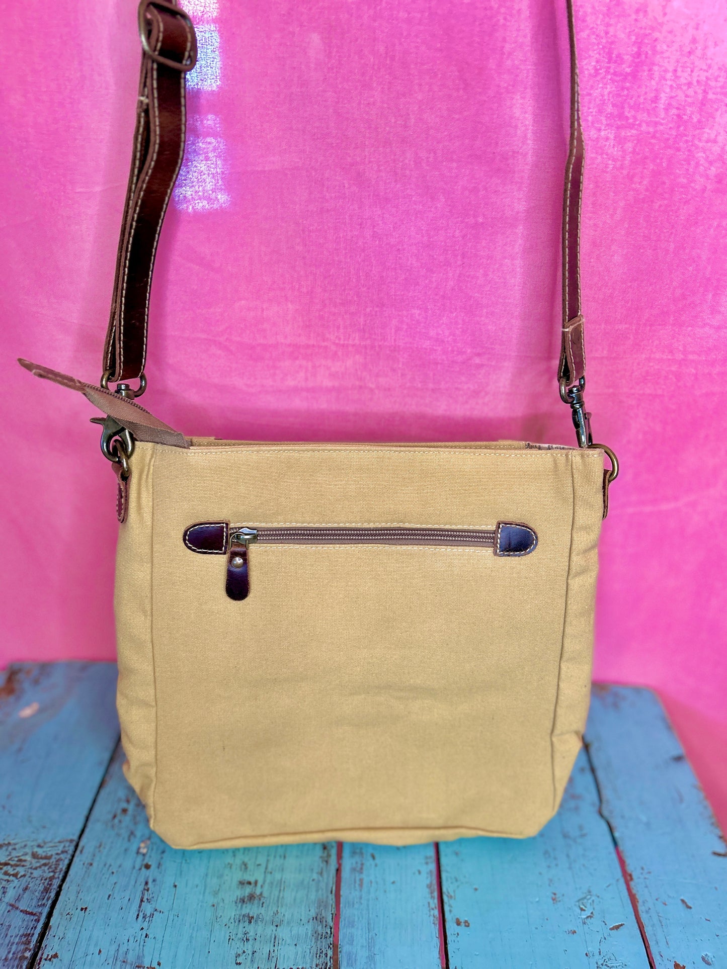 Yellow Triple Buckle Purse