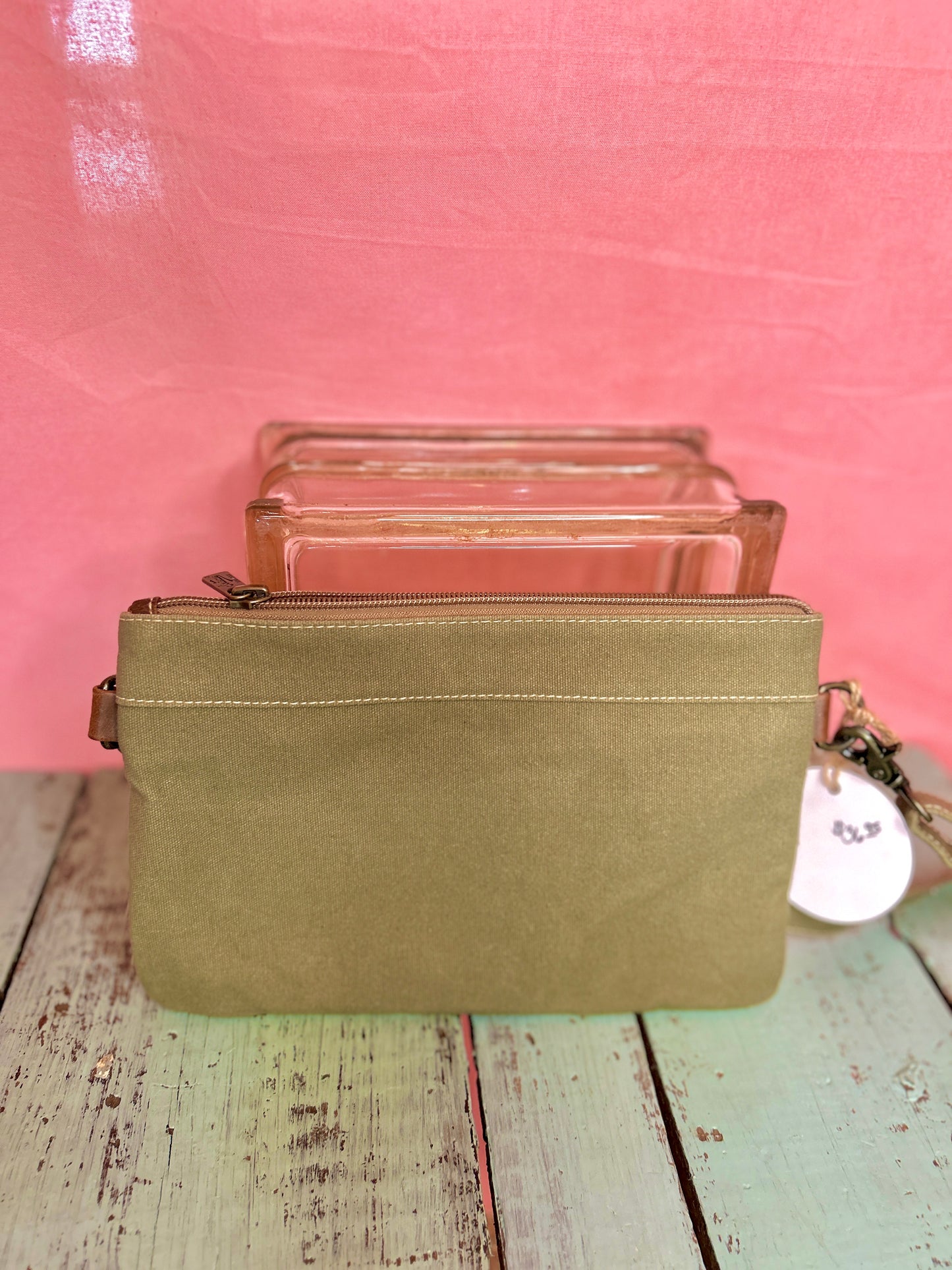 Mini Yellow and Teal Pattern Purse