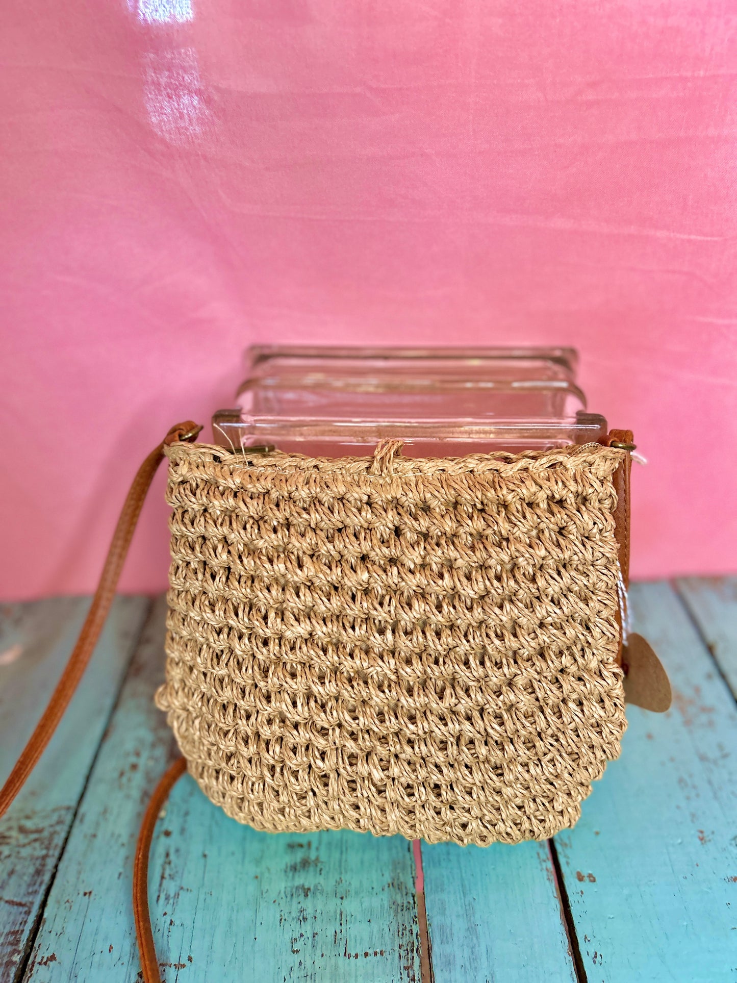 Woven Straw Purse
