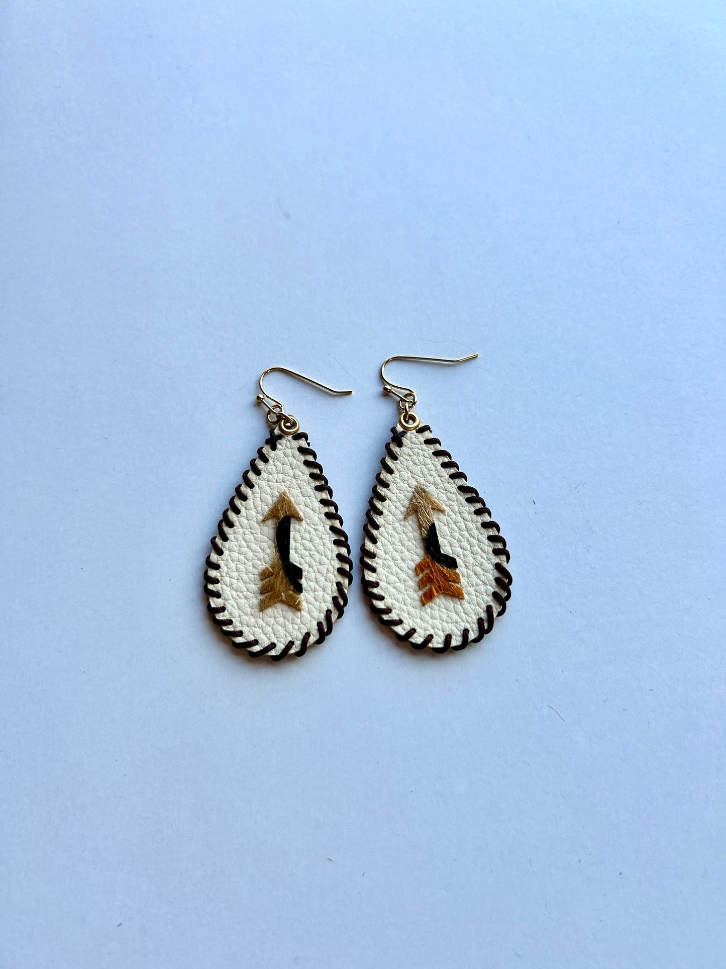 Stitched Arrow Earrings