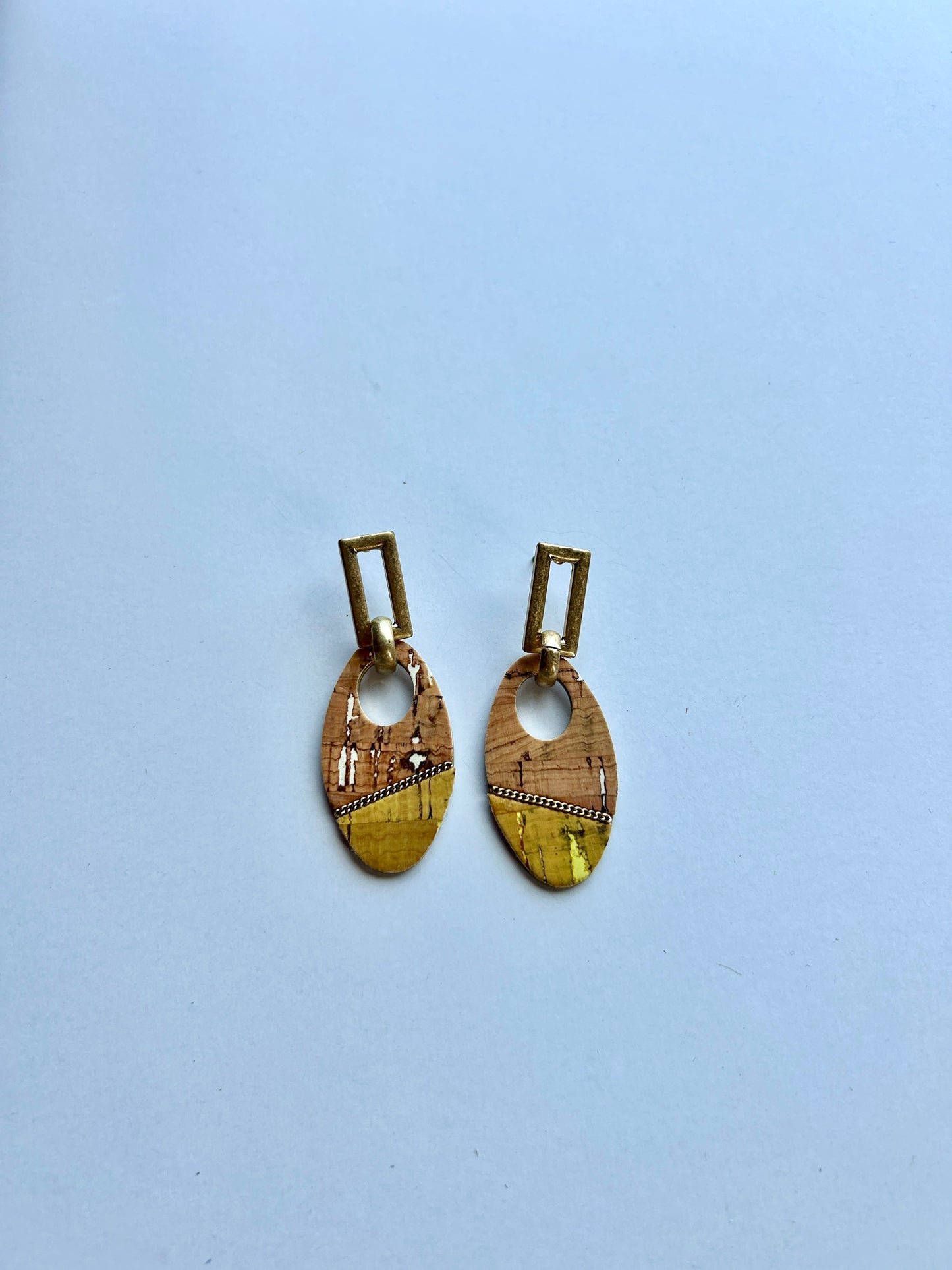 Yellow Cork Earrings