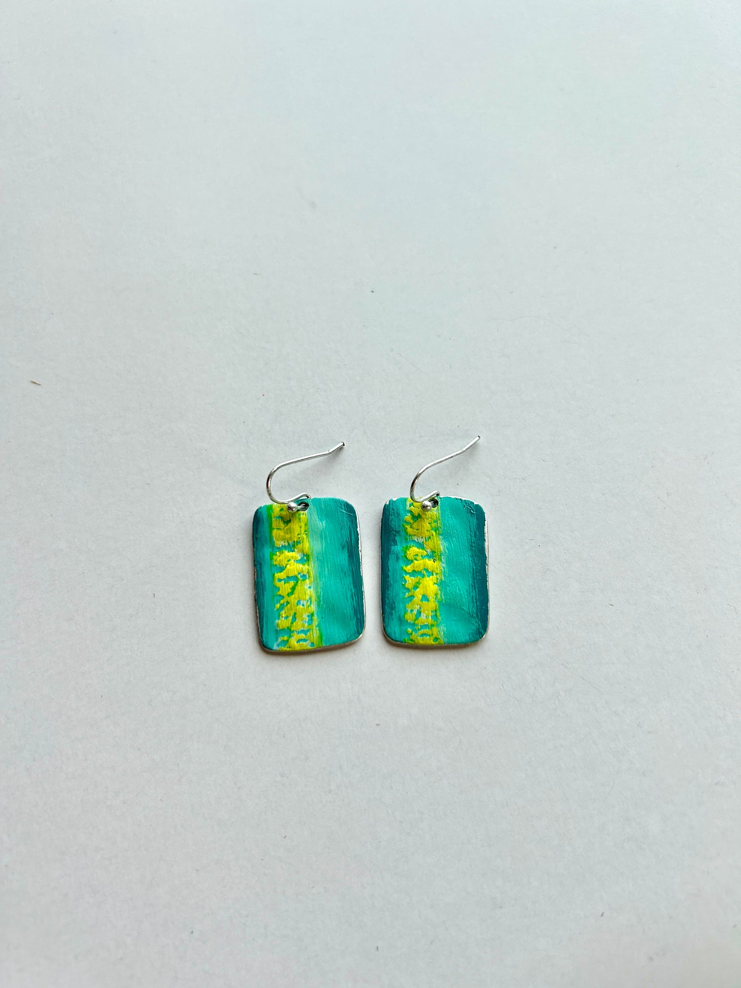 Turquoise and Lime Earrings