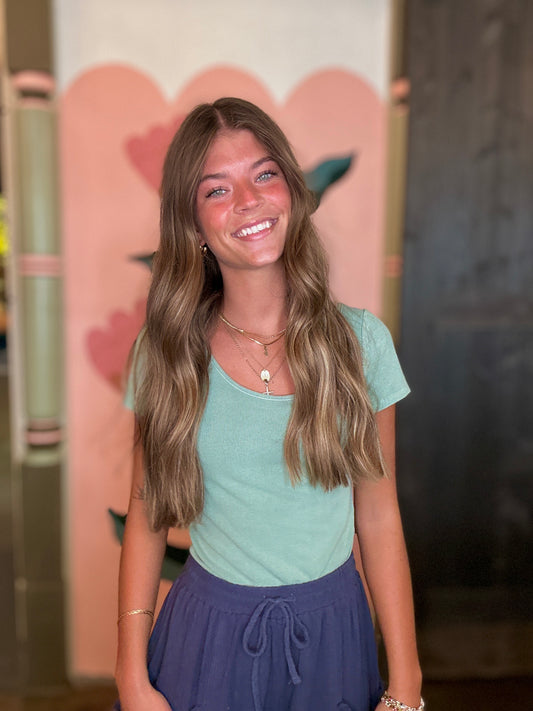 Delilah's Mint Green Top