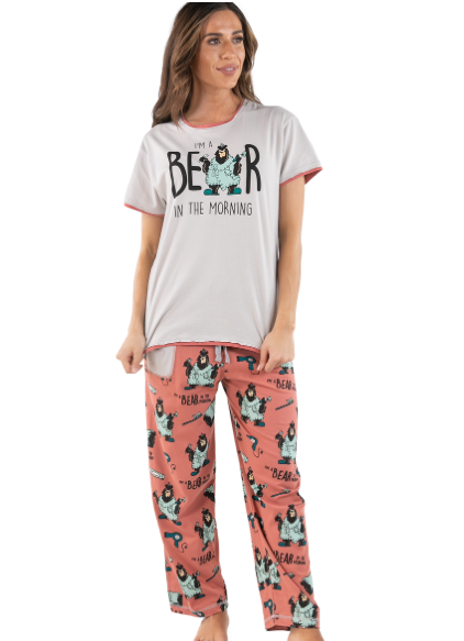 Bear in the AM PJ Shirt