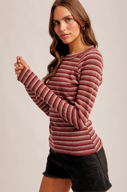 Maplewood Red Stripe Top