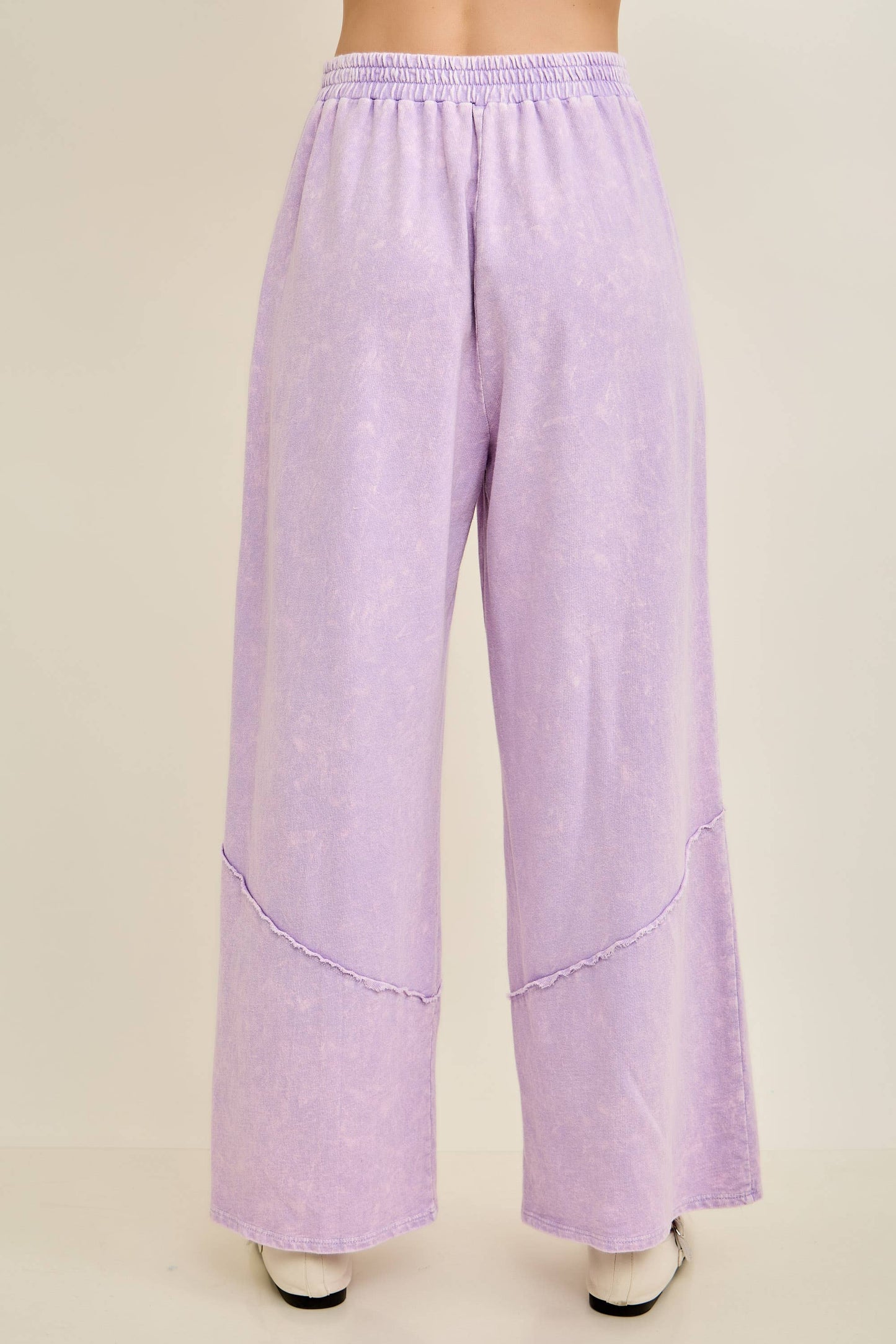 Eyelet Lace Pants - Light Lavender