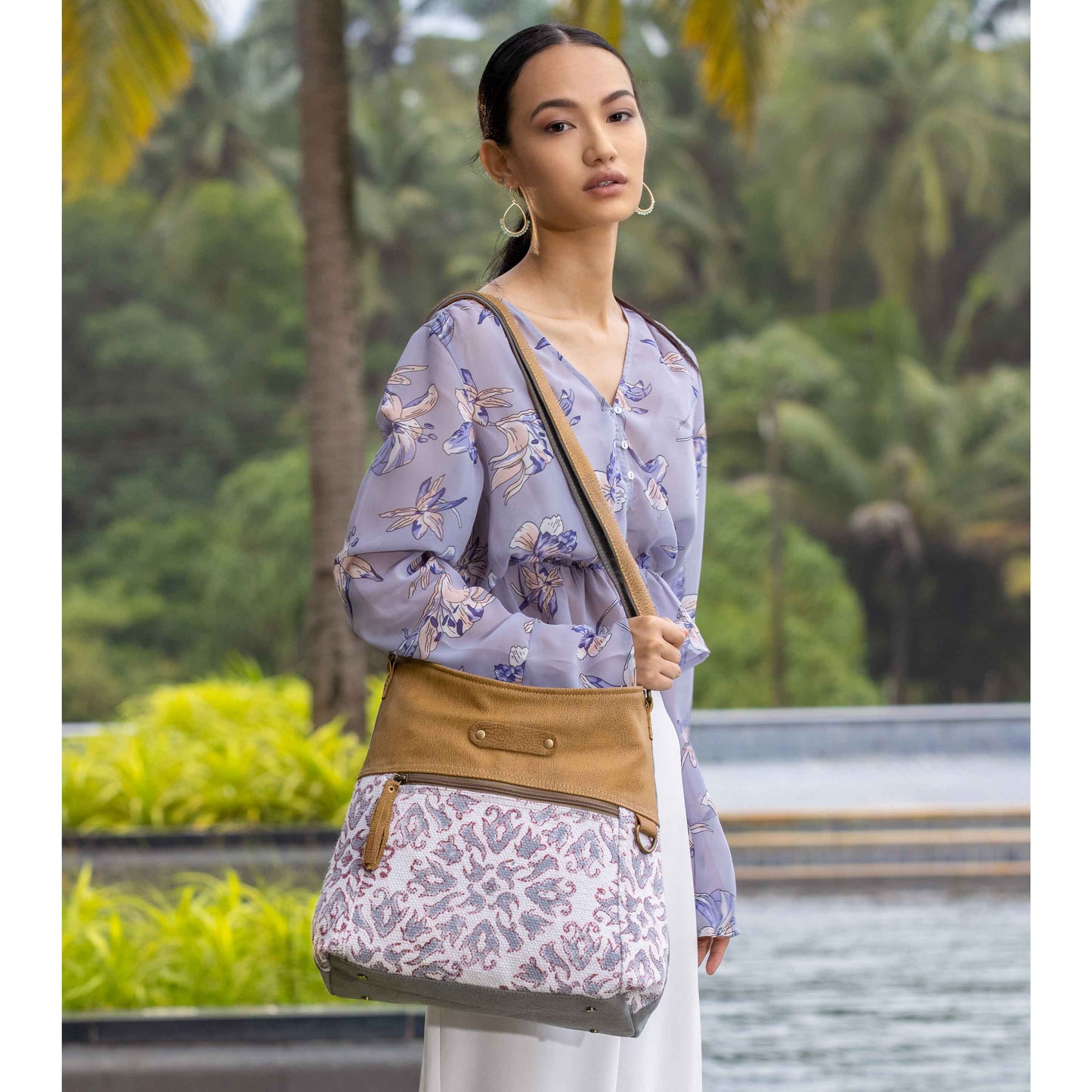 Spring Pattered Shoulder Bag