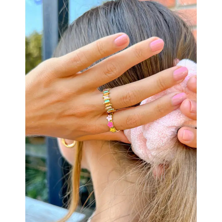 Watercolor Prism Enamel Ring