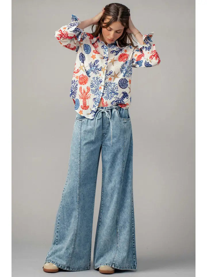 Vintage Indigo Wash Pants