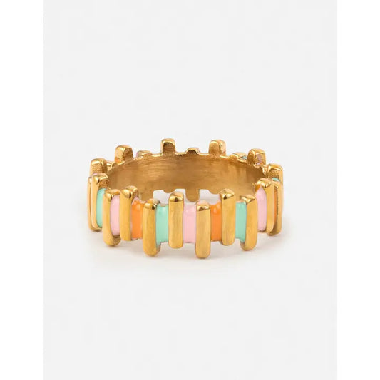 Watercolor Prism Enamel Ring