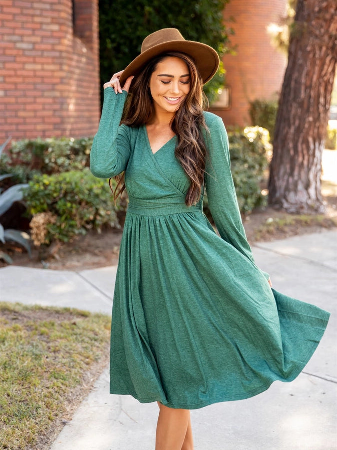 Green Wrap Dress