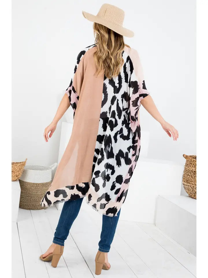 Animal Print Kimono