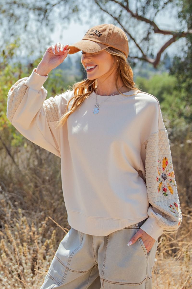 Quilted Sleeves & Flower Patches