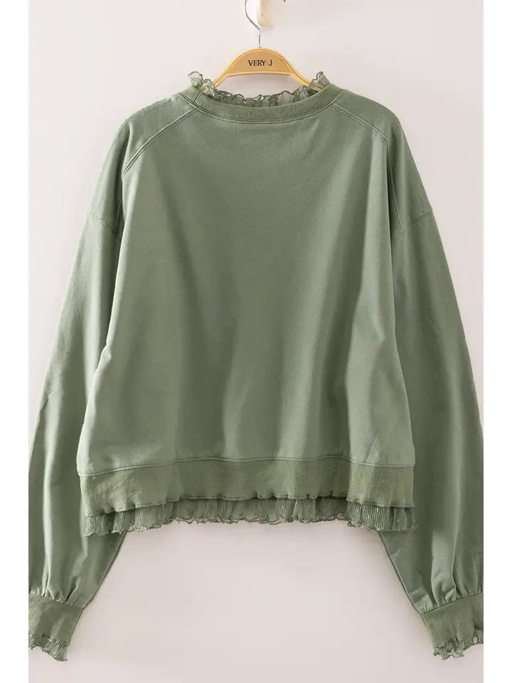 Feminine Touch Lace - Sage