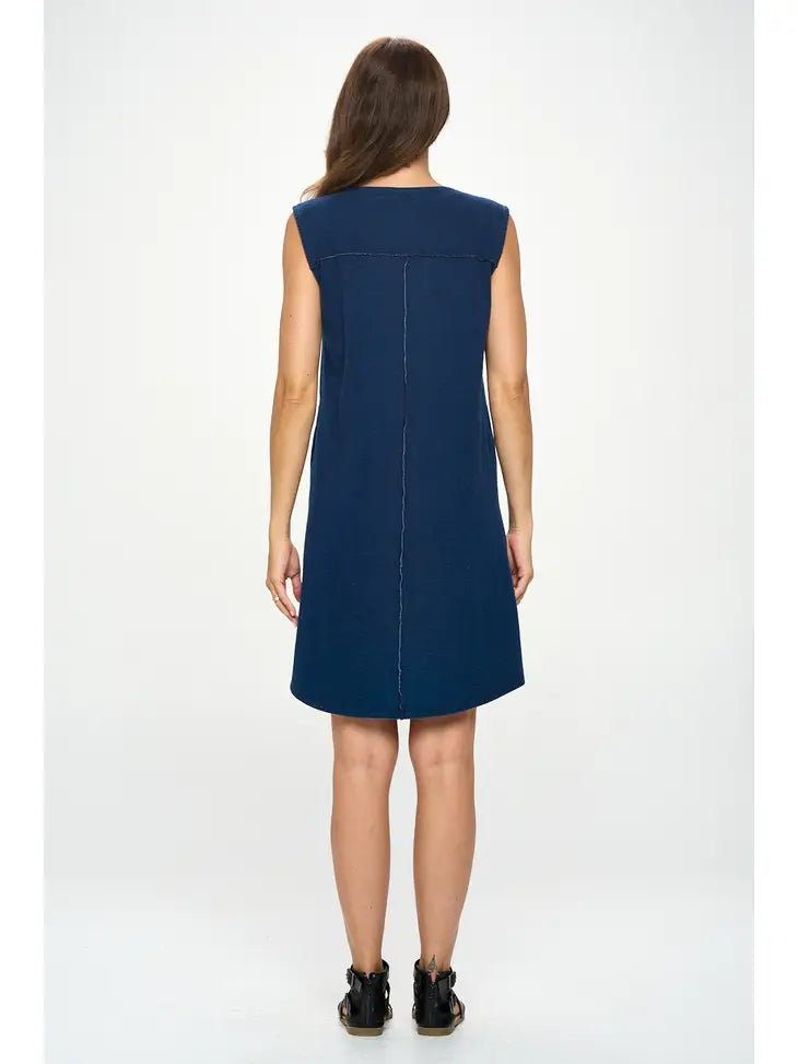Knit Denim Dress