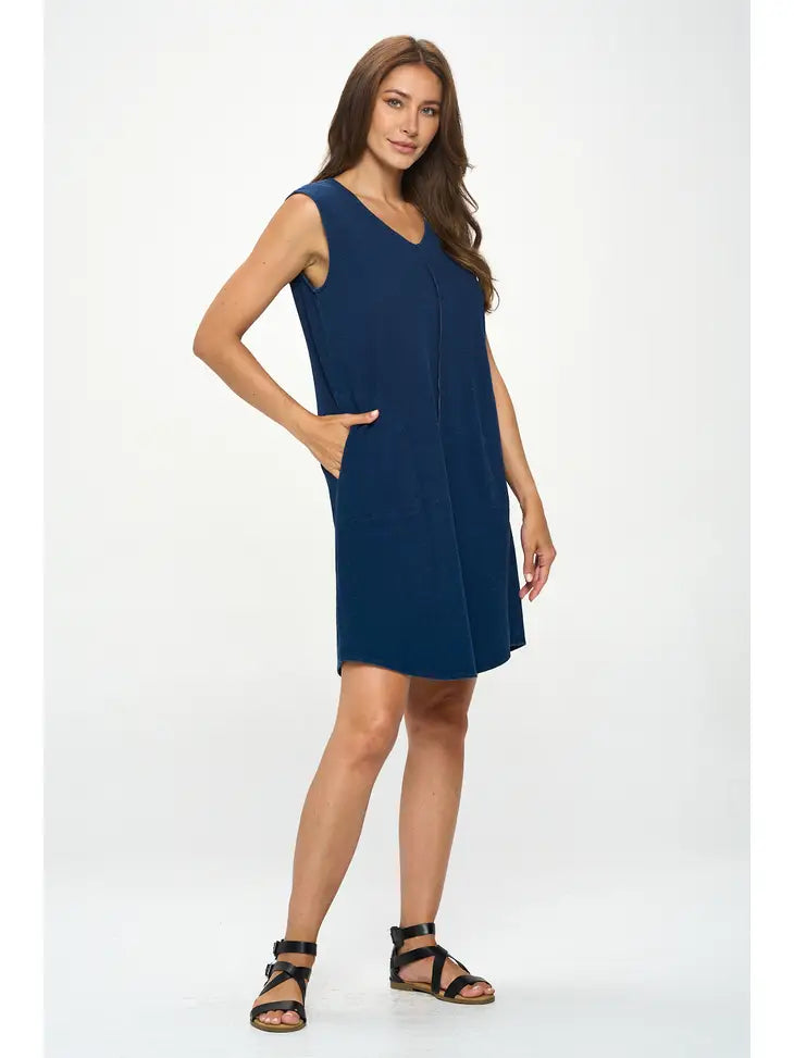 Knit Denim Dress