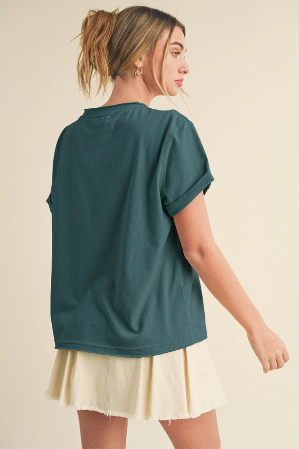 Brianna's Basic Teal Tee