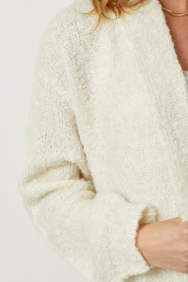 Hannah's Long Ivory Sweater