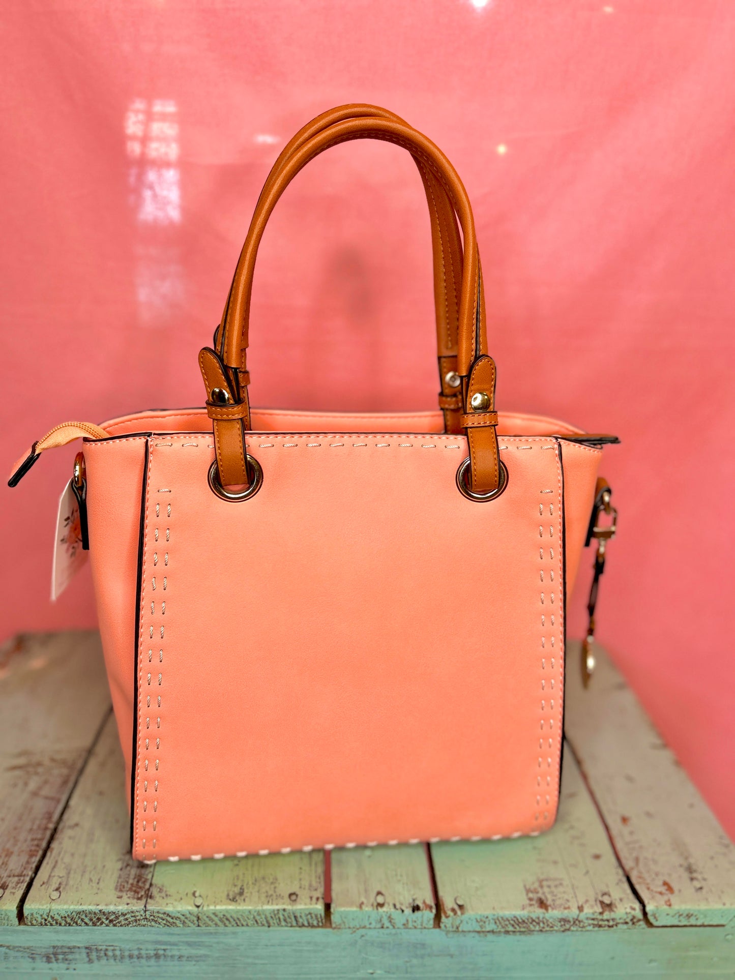Bright Coral Purse