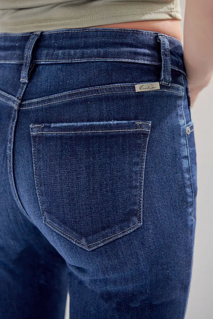 Mid Rise Boot Cut Denim