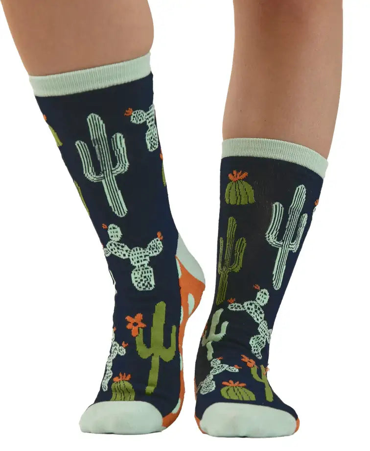 Stuck in Bed Cactus Crew Sock