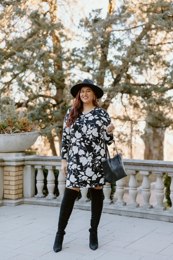 Black Floral Dress