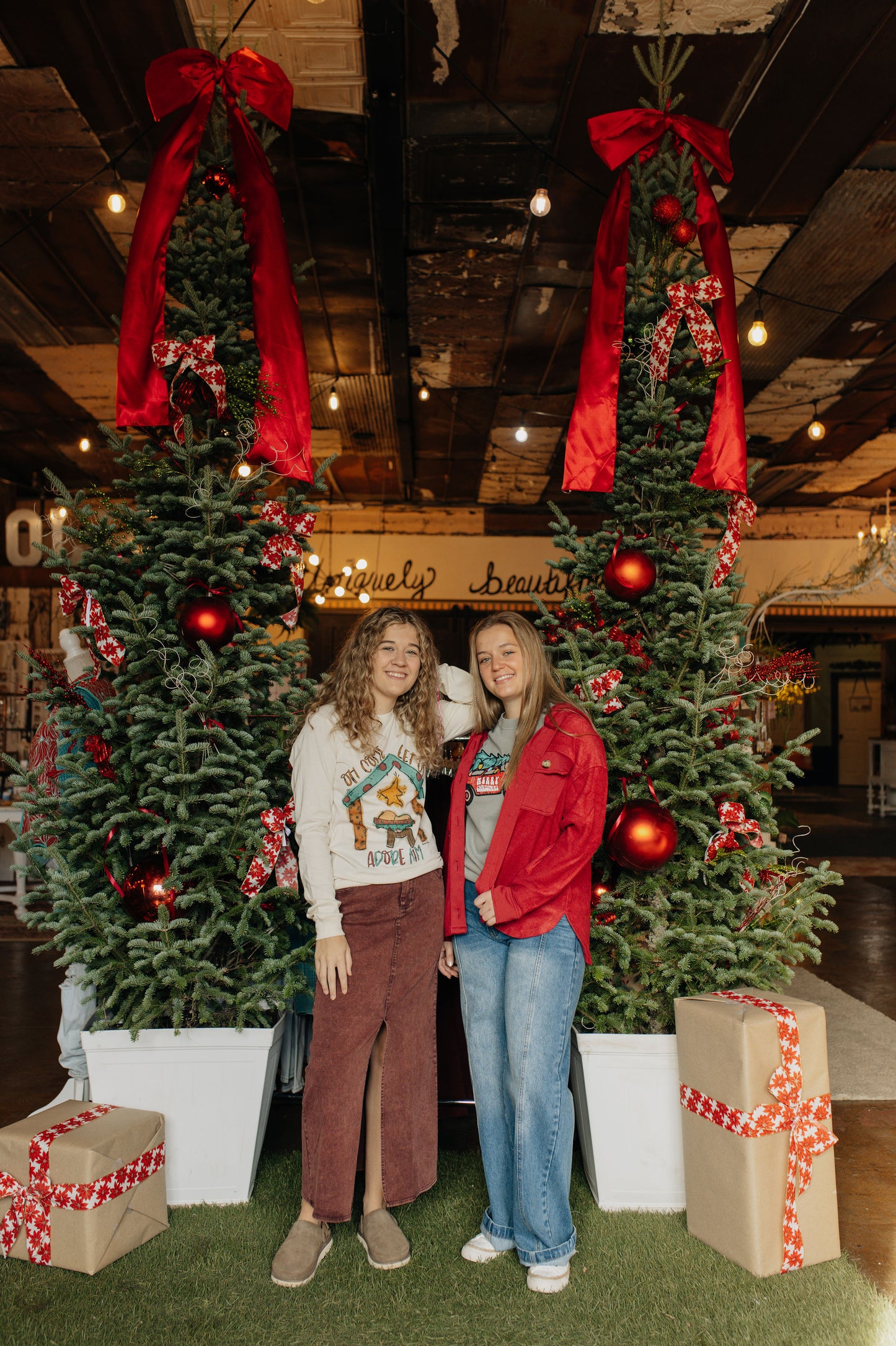 Red Textured Shacket