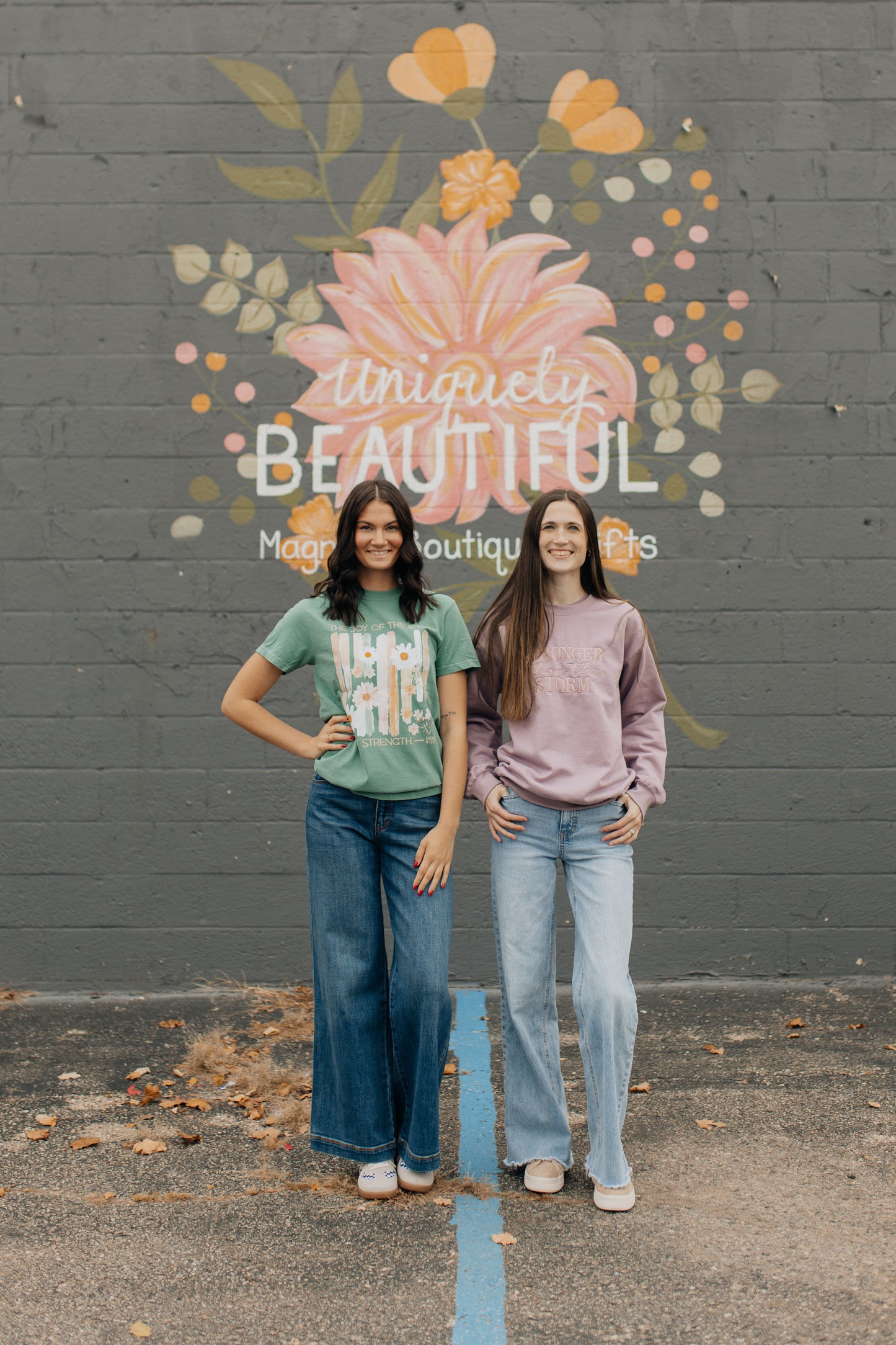 Stronger Than The Storm - Purple Crewneck