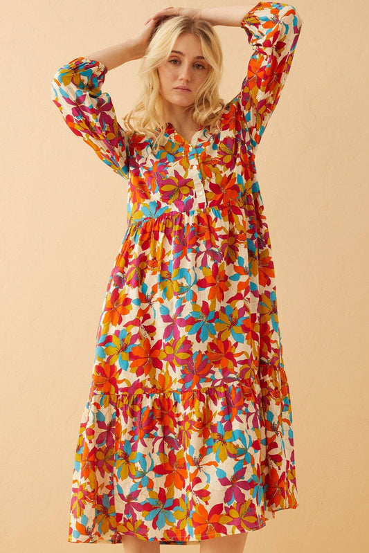 Multicolor Flow Dress