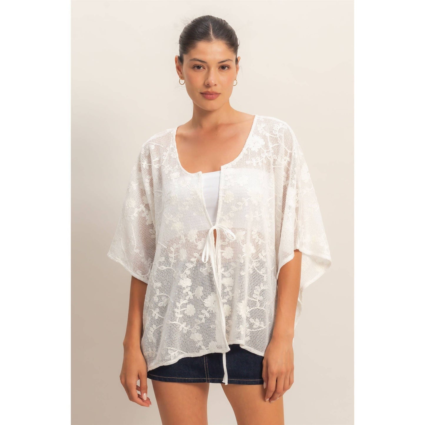 Floral Lace Shawl
