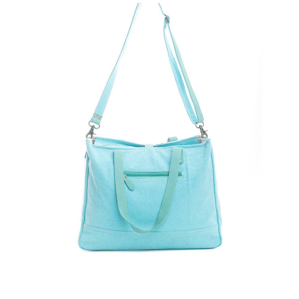 Mariposa Small Weekender Bag: Bright Turquoise