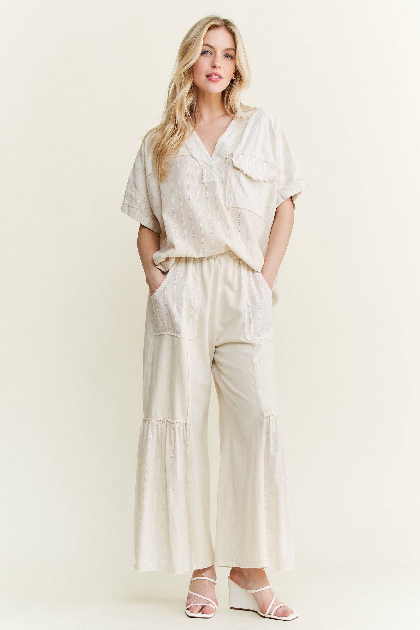 Natural Flowy Boho Pants