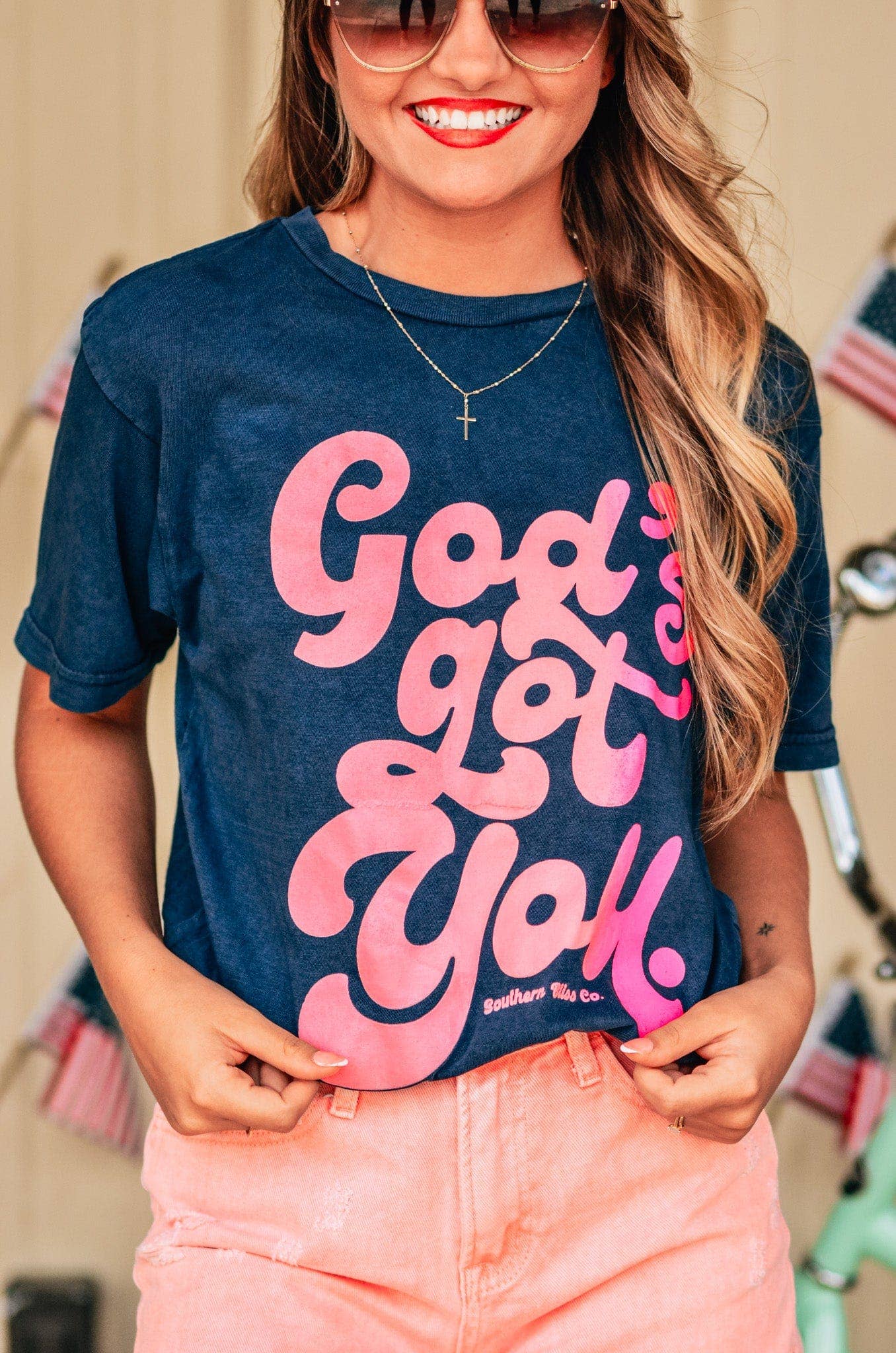 God's Got You Mineral Wash Tee