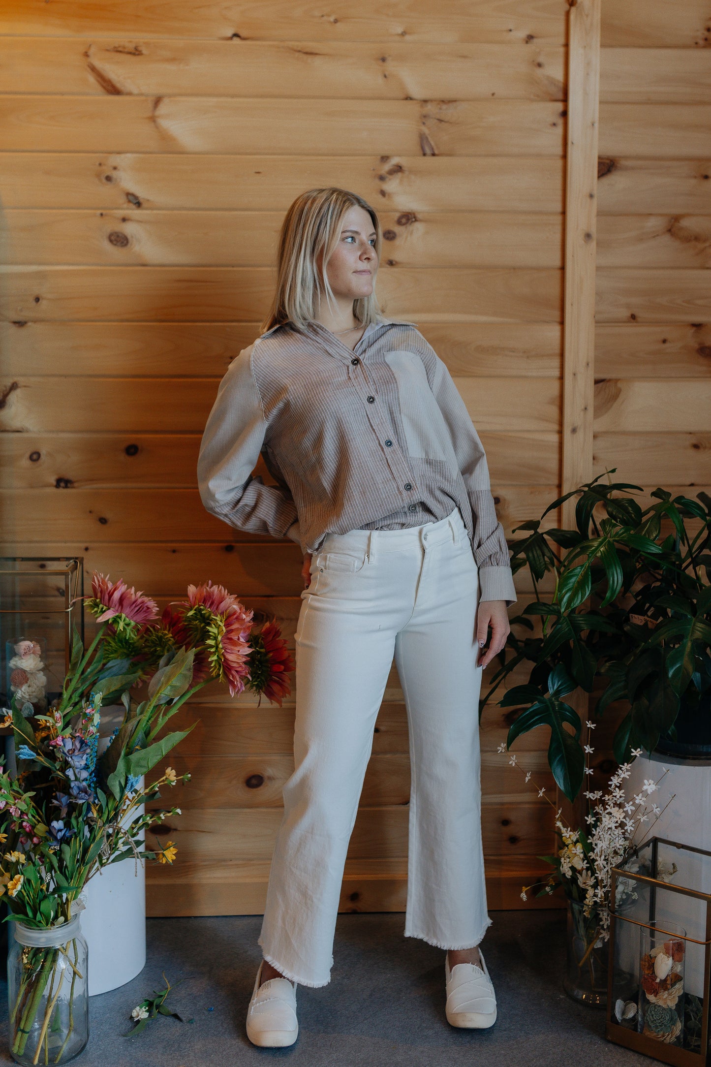 Jeannie's Denim Pant - White