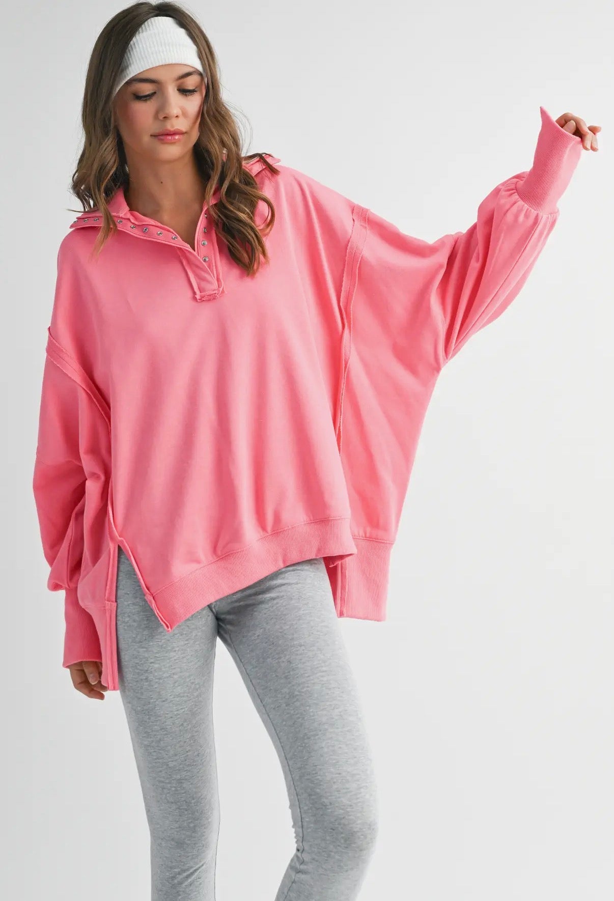 Flamingo Pink Pullover