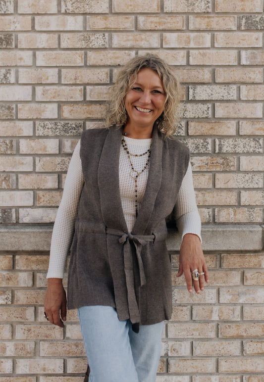 Warm Brew Tie Vest
