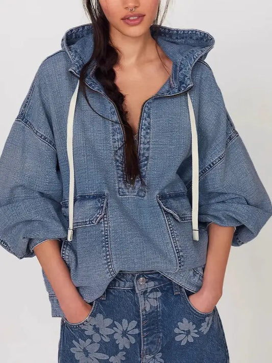 Urban Edge denim Hoodie