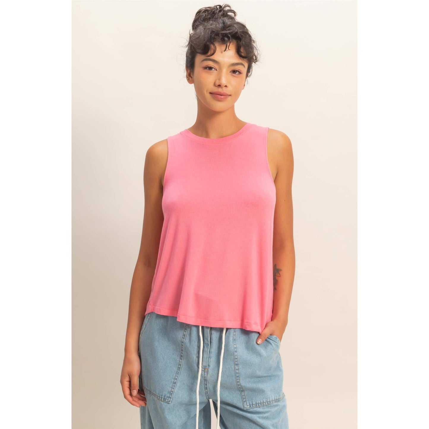 Simple Comfort Tank - Pink